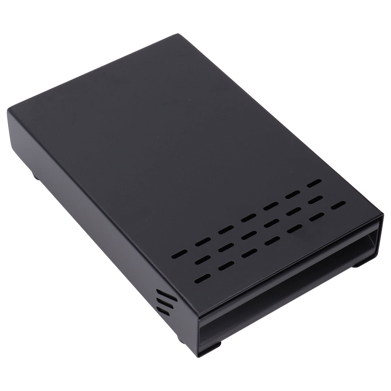 Cassetto per Busta per caffè in Acciaio Inossidabile, Contenitore per Polvere per Residui di caffè Addensato, Busta Stile Resistente Antiurto per Casa, Ufficio, Bar con Piedini (BLACK)