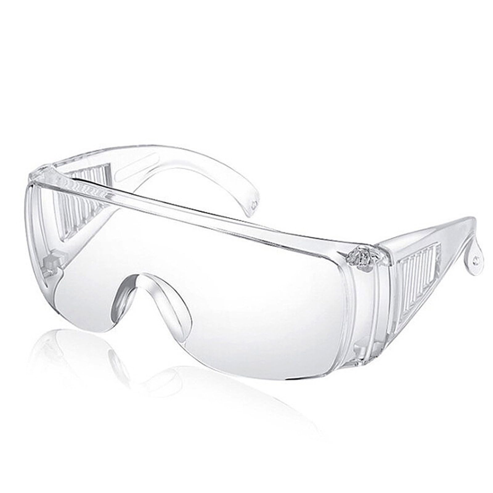 QHLWTT 1Pcs Protective Glasses Safety Goggles Safety Over-Glasses Protective Transparent Goggles suitable for Construction Laboratory Outdoor Eye Protection (1)