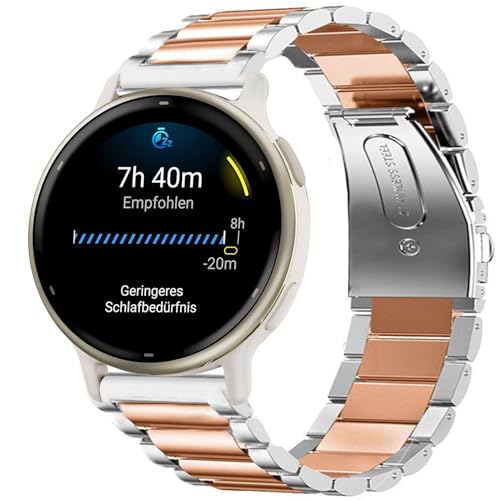Bracelet acier rapide anti-irritation pour Garmin Approach S40 métal