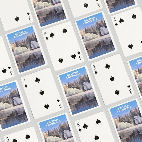 Baraja de 52 cartas póker British Columbia miniatura 4