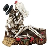 SUMMIT COLLECTION Love Never Dies Passionate Wedding Skeleton Couple Figurine, Resin Desk and Shelf Decoration