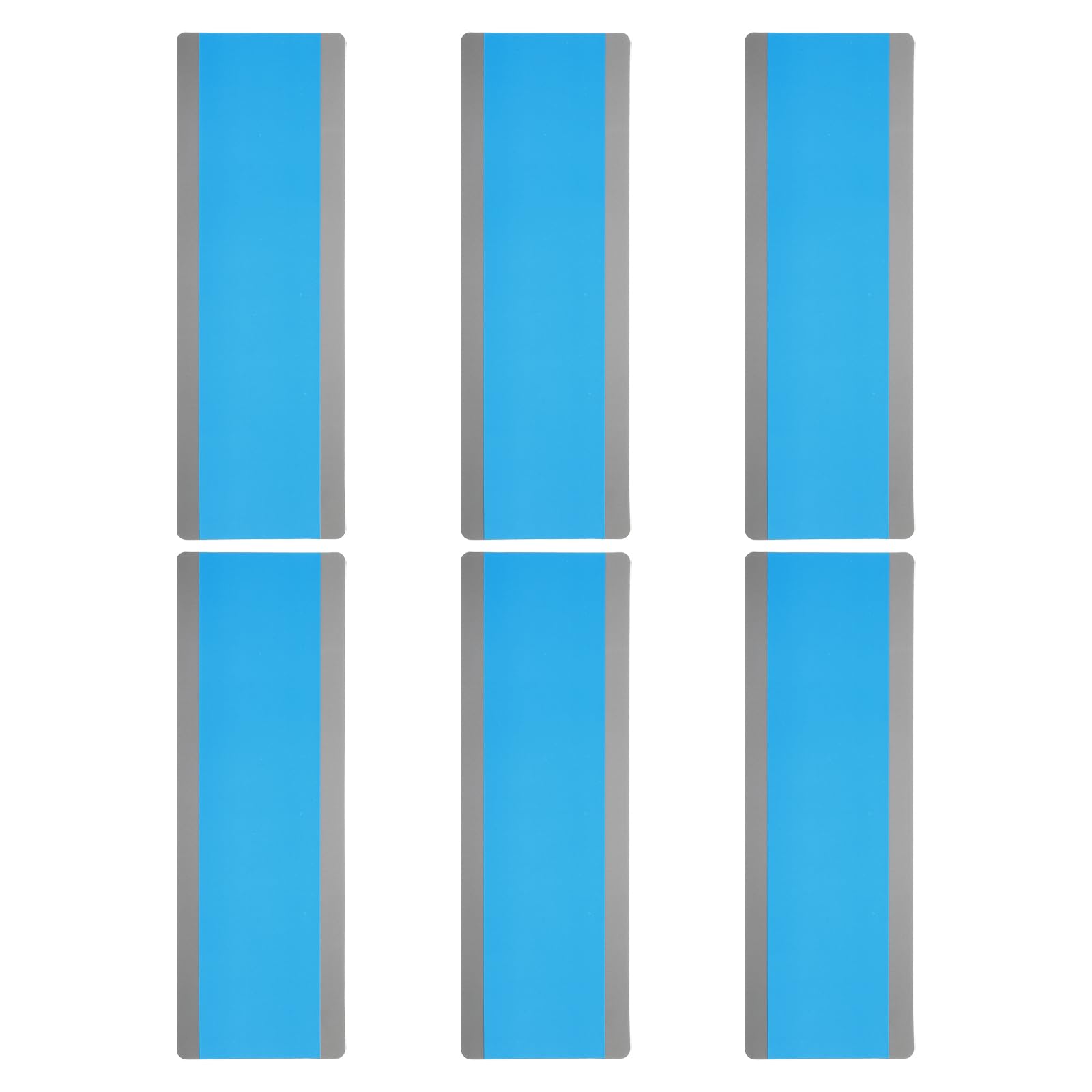 PATIKIL Guided Reading Strips, 6pcs Tracking Highlight Colored Overlay Bookmark Reduce Visual Stress Teacher Teaching Supplies for Classroom, Blue