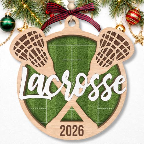Lacrosse Christmas Ornament 2026 - Lacrosse Ornaments for Christmas Tree