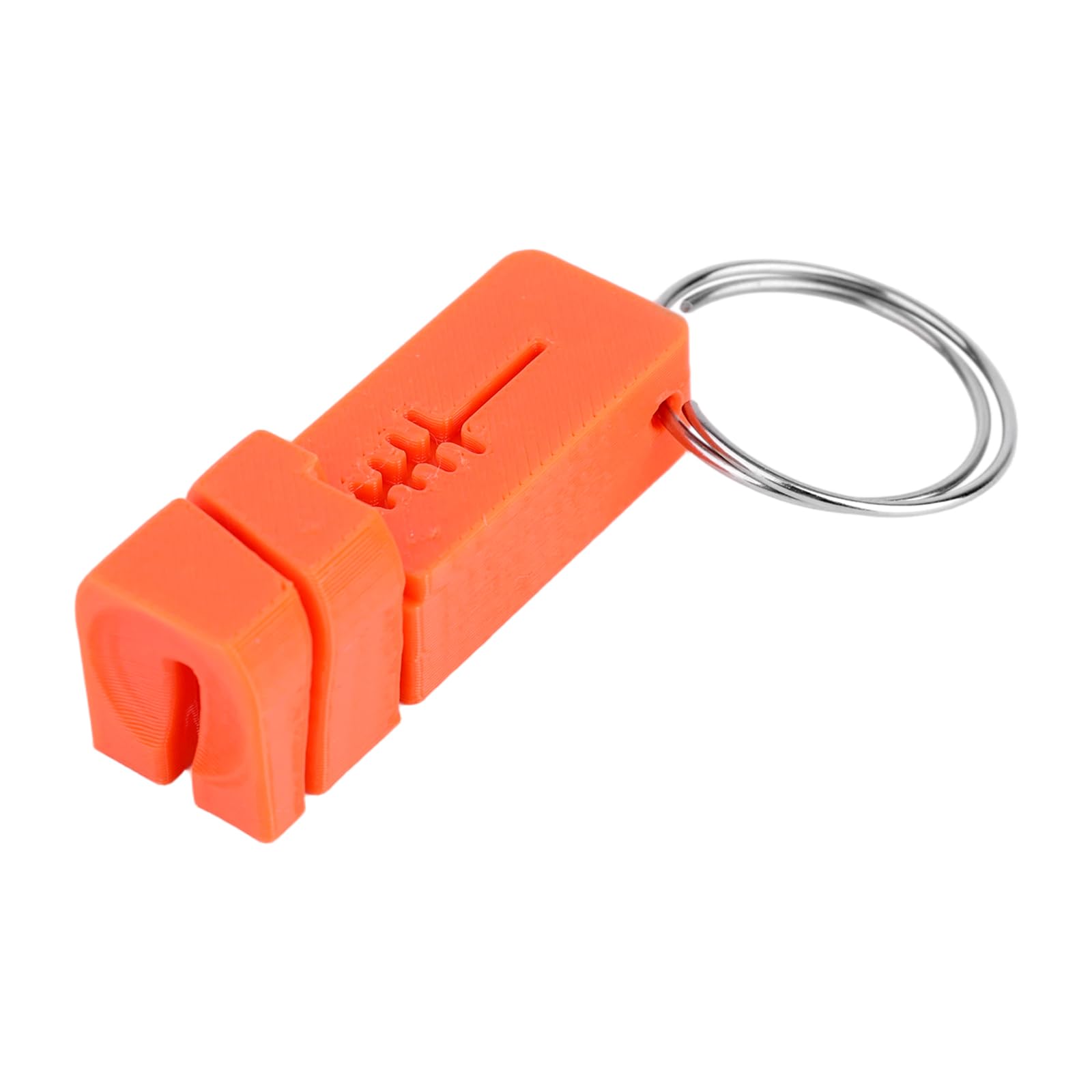 Fukaisu Magnetic Fly Threader Tool, Orange 4-Slot Hook Threader for Fishing