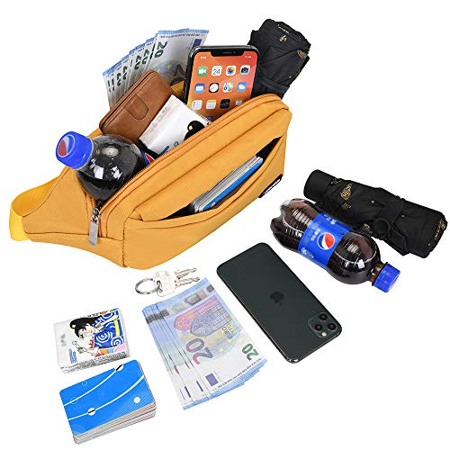 Yooluan Marsupio Impermeabile di Pelle con 3