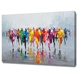 ZAMAEIU impresiones sobre lienzo Pintura al abstracta estético, Figura abstracta, minimalista, decoración de pared, salón, dormitorio, decoración del（Beige-80x120cm Enmarcado