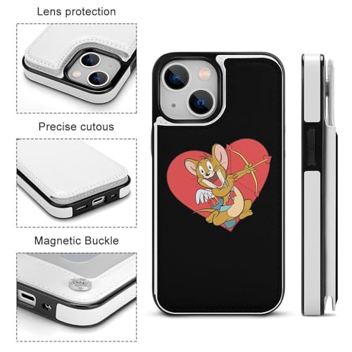 iPhone13 Mini用ケース 手帳型 トムとジェリー 【全機種対応】 アイフォン13 Mini用ケース スマホケース 財布型 PUレザー おしゃれ 背面カード収納 スタンド機能 携帯カバー 耐衝撃