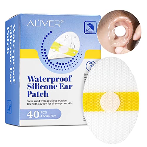 Ear Covers for Shower, Waterproof Ear Protector Cover, Silicone Ear Patch, Shower Ear Stickers