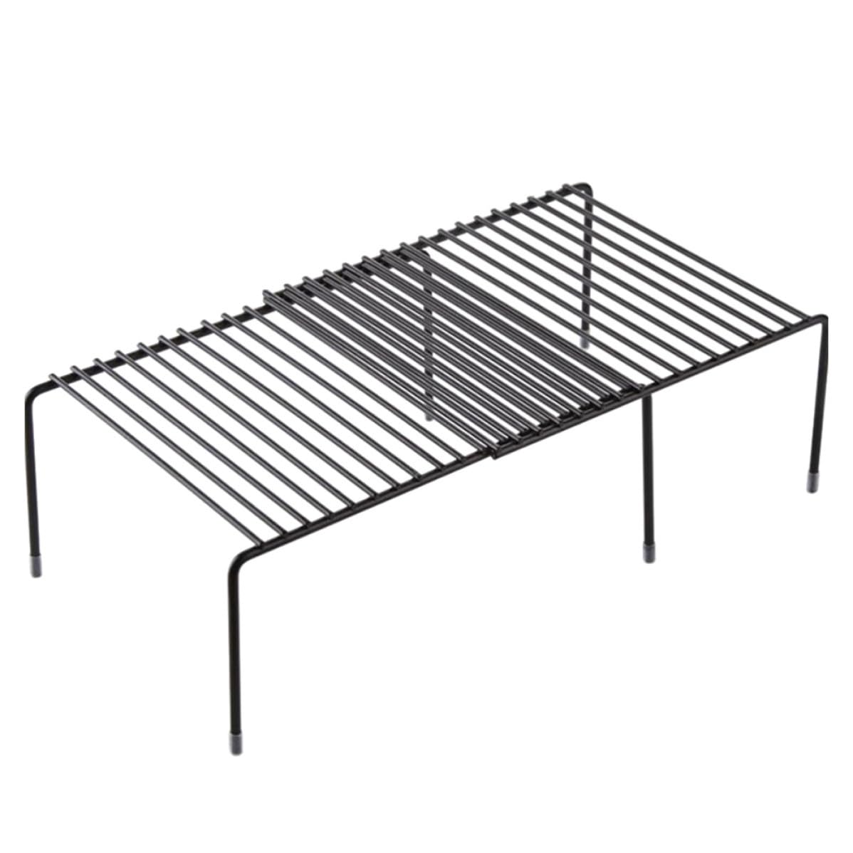 Étagère rangement comptoir fer noir extensible et organisateur cuisine