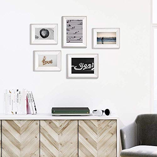 Afuly Fotorahmen 13 x 18 Holz Bilderrahmen mit hellbraunen Rand – Bild 8