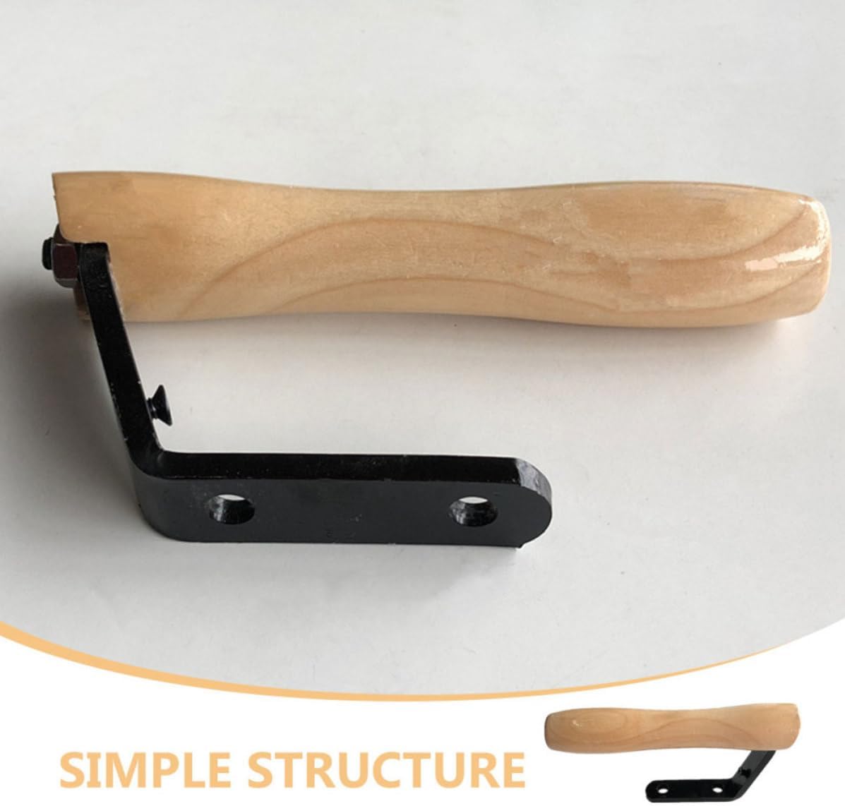 Hemoton Wood Handle Steam Iron Replacement Handle for Boiler Irons