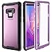 Samsung Galaxy Note 9 Cell Phone Case - Full Body Case with Built-in Touch Sensitive Anti-Scratch Screen Protector, Ultra Thin Clear Shock Drop Proof Durable Protective Cover (Purple)