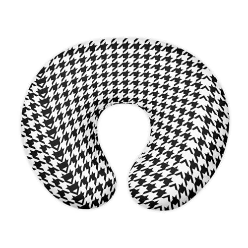 Drnuikhe Houndstooth Nursing Pillow Covers Stretchy Breastfeeding Pillowcase Breastfeeding Pillow Slipcover,Tummy Time, Baby Sitting Support, Awake-Time Support,Pillow Cover Only