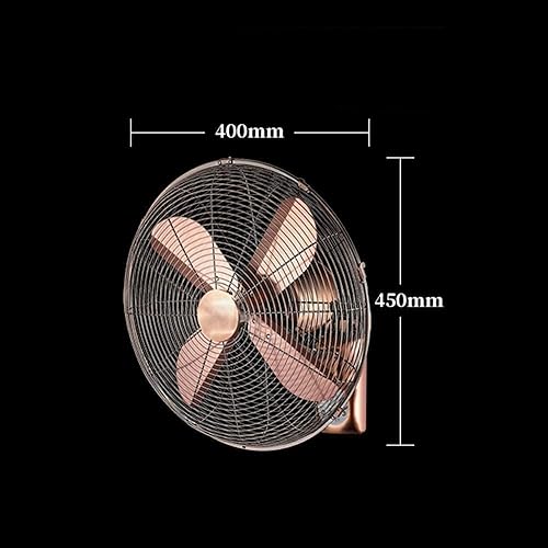 Ventilador oscilante con control remoto para la industria del hogar, ventilador oscilante retro de metal antiguo, 3 ajustes de velocidad,