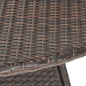 Christopher Knight Home Corsica PE Round KD Dining Table, Multibrown Christopher Knight Home Corsica PE Round KD Dining Table Multibrown