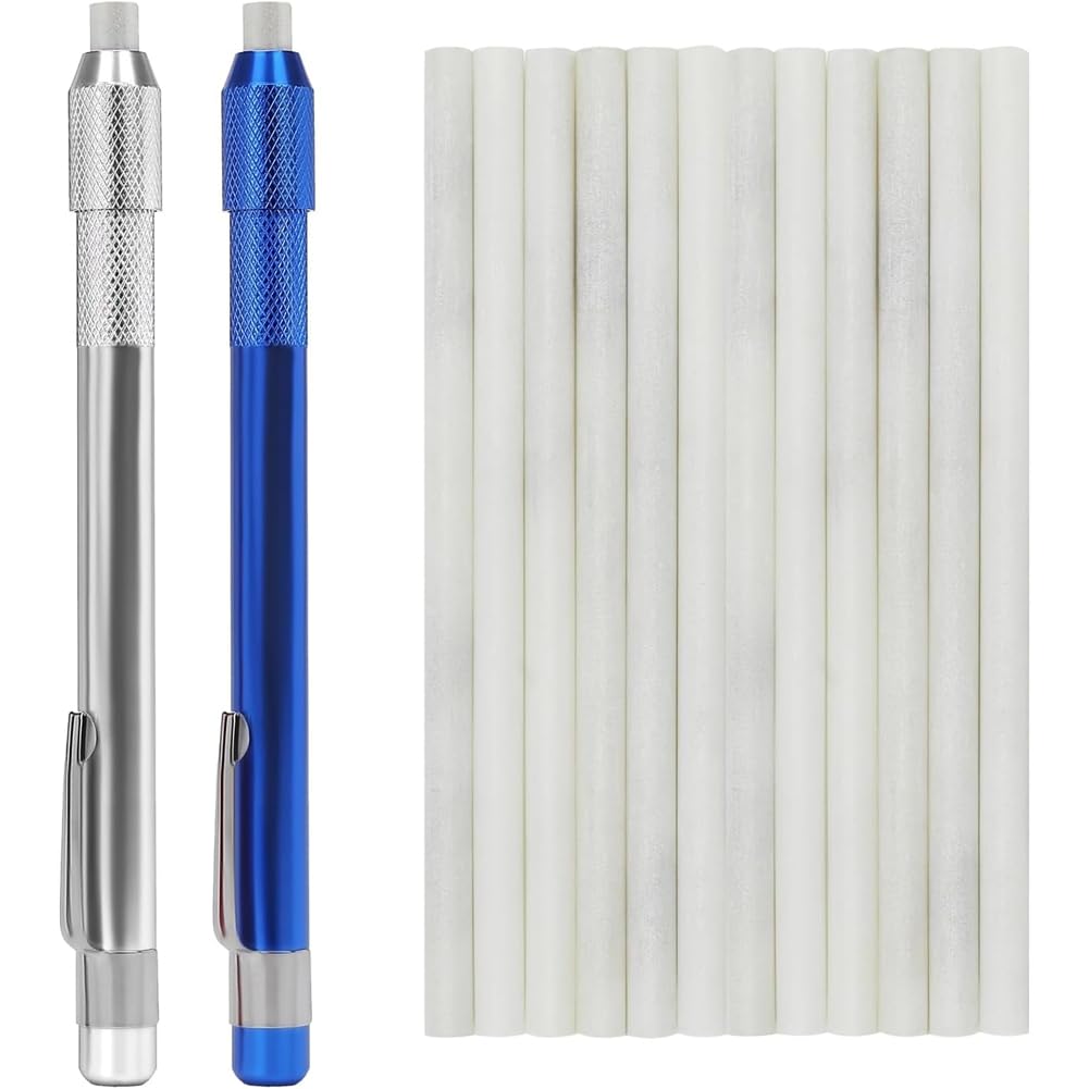 Jnchdghwa As Shown Soapstone Holder Pack Of 16, Including 2Pcs Round Soapstone Pencils 14Pcs Refills For Welding