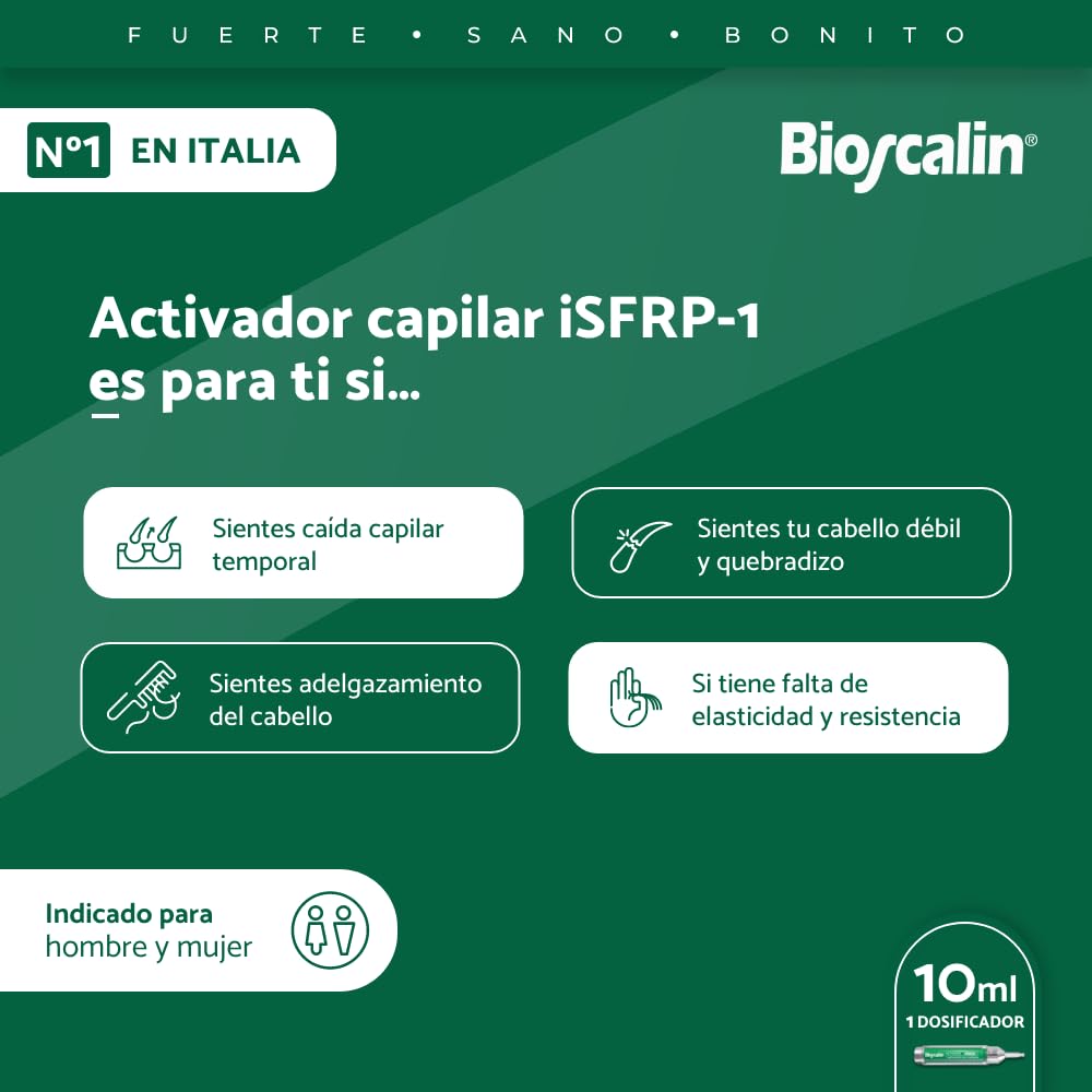 Bioscalin iSFRP-1 aktywator do włosów, tymczasowy spadek włosów, 1 x 10 ml