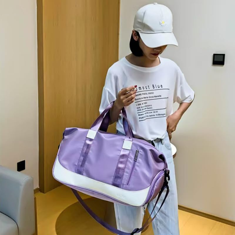 Gym Bag for Mazda CX-8 2024 2025, Multifunction Travel Backpack Dry Wet Shoulder Messenger with Independent Shoes Compartmen Waterproof Tote Bag for Sports Gym Travel,Purple4