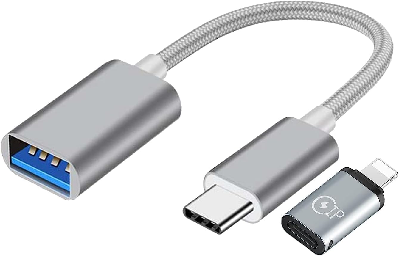 Yeelewo Adaptador USB C, Cable OTG de USB Tipo C Macho a USB 3.0 Hembra