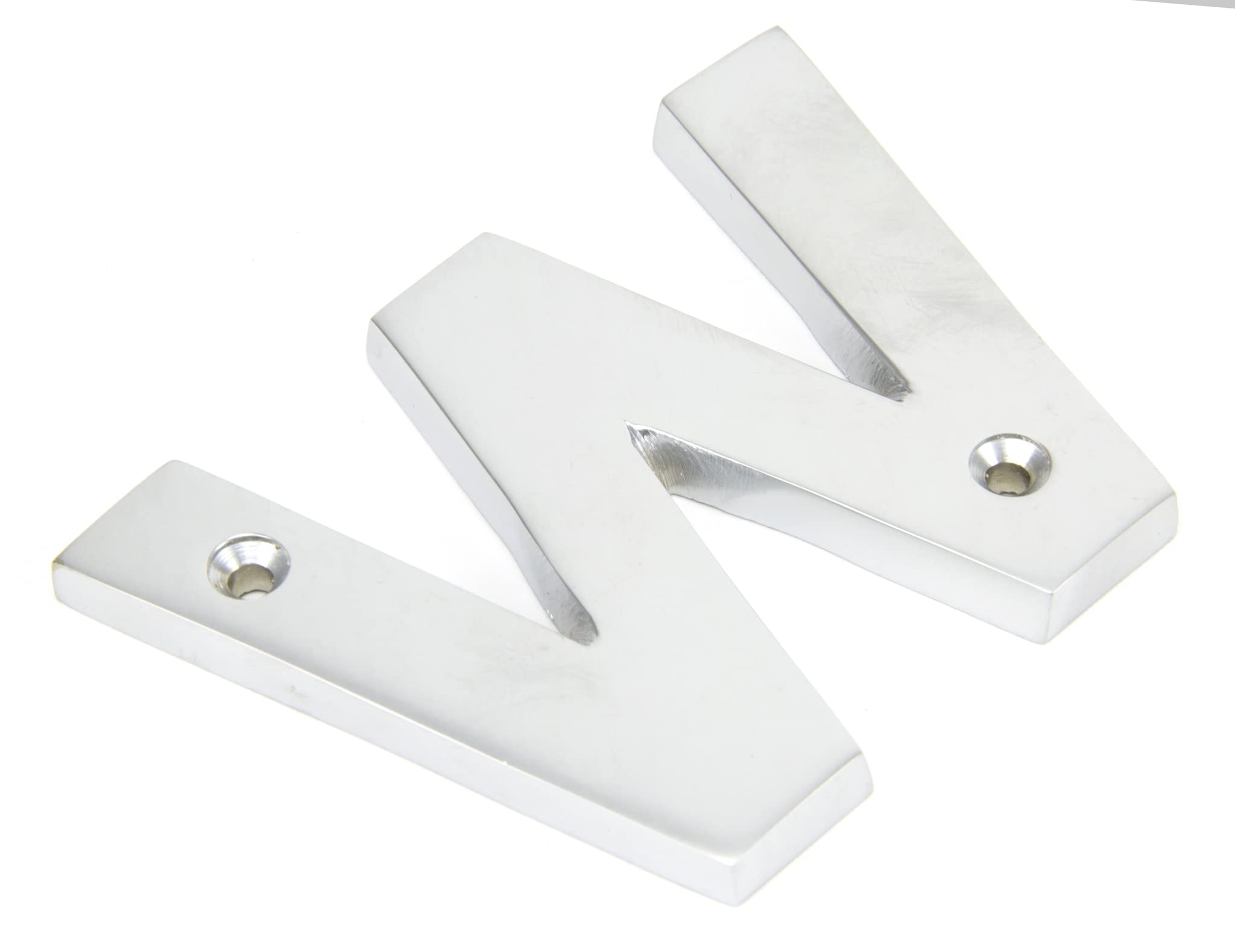 From The Anvil 83804W Satin Chrome Letter W