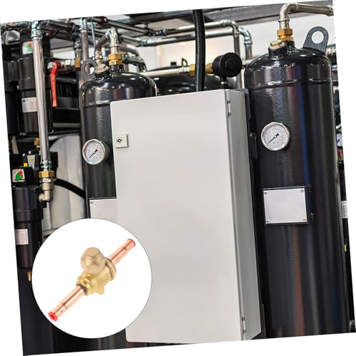 Válvula de bola de acero inoxidable dorada para carga de CA ABOOFAN 6