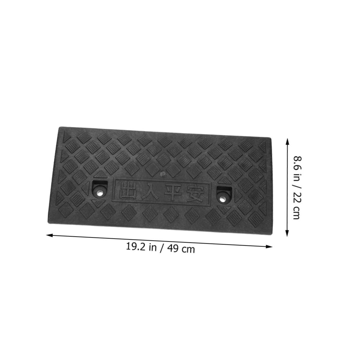 EXAOMBLE Heavy Duty for Driveway Access High Door Pad Portable Loading for Cars Motorcycles Wheelchairs and More Durable Skid Design