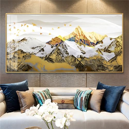 Peinture diamant paysage de montagne 5D pour sublimer et illuminer le mur de votre salon
