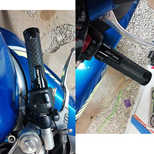 Universal 7/8" 22mm Motorcycle Handlebar Grip For SUZUKI SV650 SV 650 SV650X SV650S (Gold)