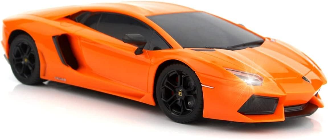 Bevi Officially Licensed Remote Control Cars Lamborghini Sport Racing Hobby Toy Car RC Car Model Vehicle Gift for Toddlers Boys and Girls (Red-2425, 1:24)