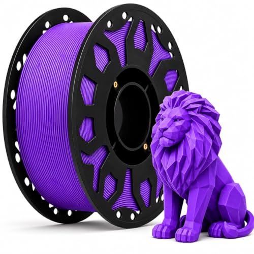 Image of FILAMONT PLA+ 3D Printer Filament 1.75mm, High Strength & Low Warp Printing Material, Dimensional Accuracy ±0.02mm, Vacuum Sealed with Desiccant, 1kg Spool (Purple)