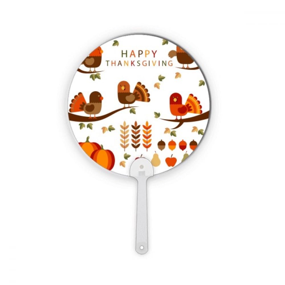 Éventail rond en plastique idéal pour animer votre repas de Thanksgiving