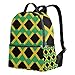 Unisex-Rucksack mit Jamaika-Flagge, Segeltuch, lässiger Tagesrucksack, für Schule und Studium