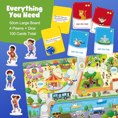 Town Search Juego de Mesa para Niños 5+ de 2 a 4 jugadores miniatura 6