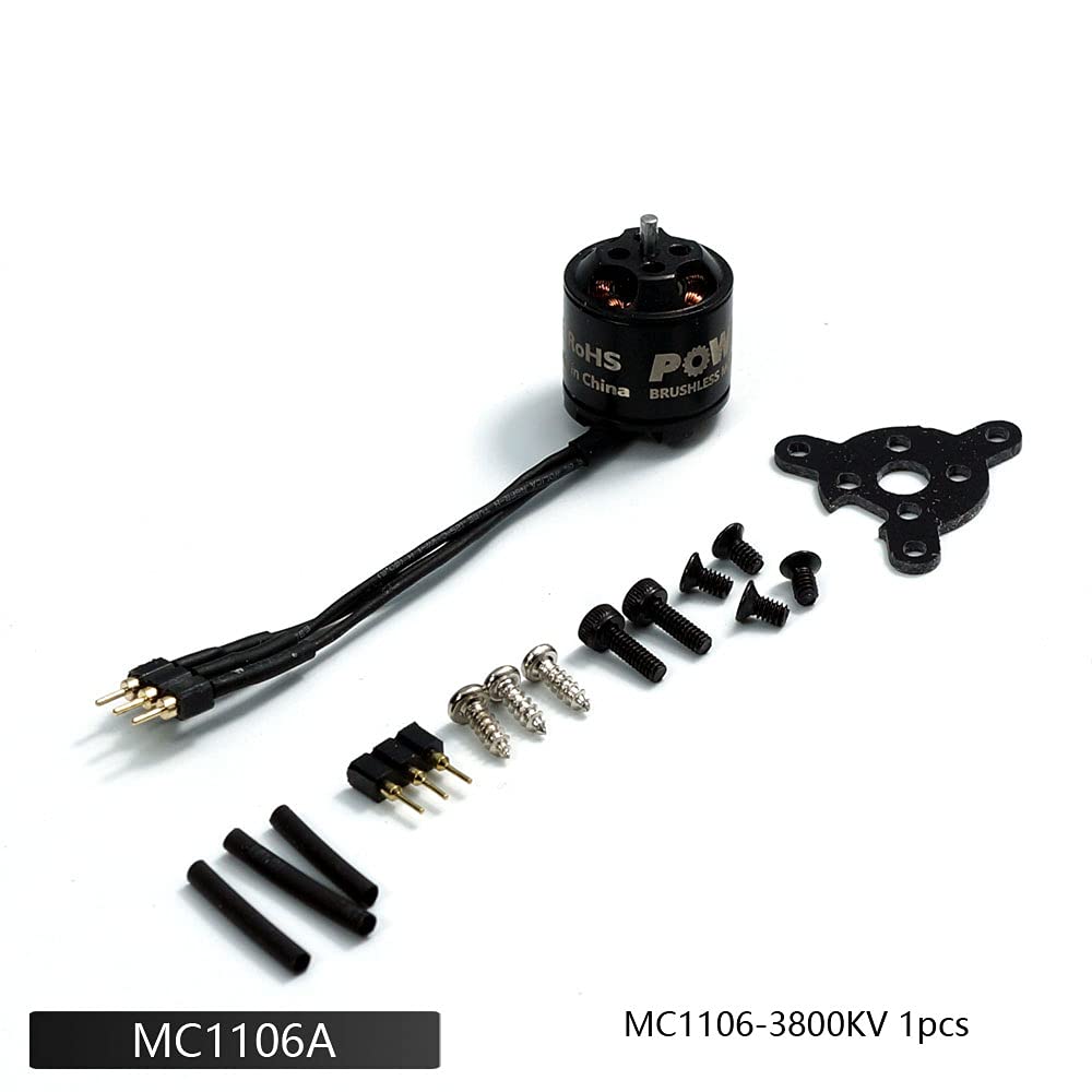 Motor micro sin escobillas 1S 3.7V MC1106-3800KV para avión de interior de ala fija modelo F3P (MC1106A)