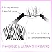 VEYESBEAUTY Lash Clusters Kit Individual Eyelash Extensions Thin & Invisible Band DIY False Eyelashes Newbie's Five-Second Series Wispy Lash Tray, LuxeBold KIT with Bond&Seal Remover Applicator