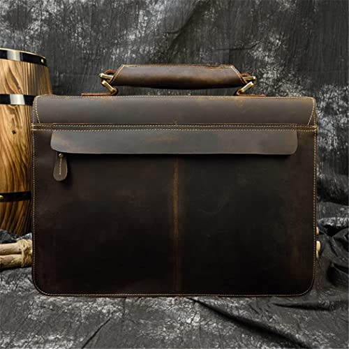 Mallette ordinateur 15,6 pouces cuir robuste marron clair pour protéger vos documents - 2