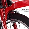 TRIOBLADE 16"/18"/20" Kids Bike Boys&Girls Kids Bicycle Motocross Motorcycle Bike Simulated Motorbike Sound With Removable Stabilisers Wheels for Ages 3-9 Years Old (16inch Red) #4