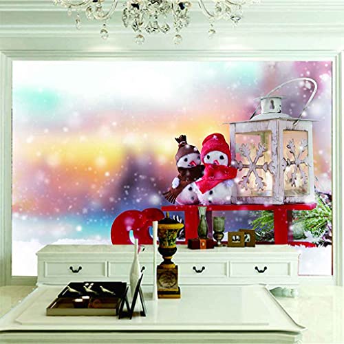 Papier peint canevas auto-adhésif Noël 250x175 cm pour salon - 5