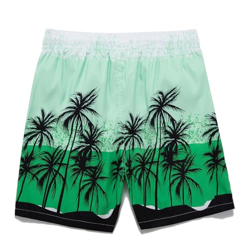 MONOMAD Men's Shorts Casual Beach Tropical Printed and Tie Dye Elastic Waist Drawstring Summer Shorts2