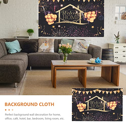 IMIKEYA 1 Unidade Fundo Banner De Foto Adereços De Foto De Pôster De Boas-vindas Sinal De Boas-vinda