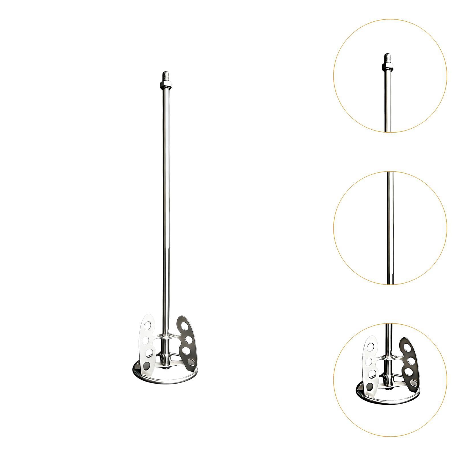 Tige à Mélanger Tige de Mélange pour Béton Malaxeur à Peinture pour Perceuse Outil d'Agitation de Mortier en Inox Adapté aux Bricoleurs Chantiers, M14