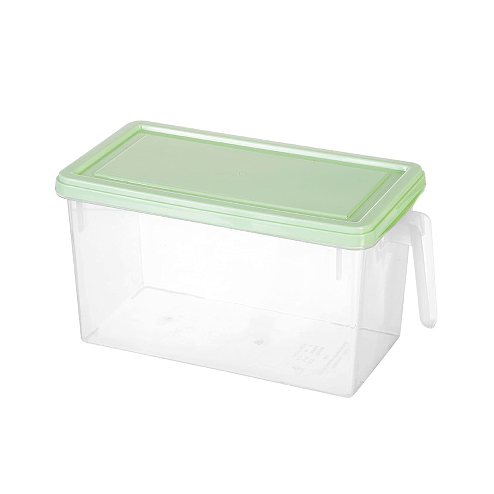 JIANFENG Refrigerator Storage Box Food Keep Fresh Storage Containers Stackable Organizer Bins With Handle For Kitchen Fridge Organizer Exquisite (Color : Green, Size : 4.7L)