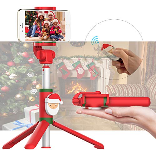 Bluetooth Selfie Stick Tripod with Wireless Remote Shutter Compatible with iPhone 11/X/8/7/6 Series