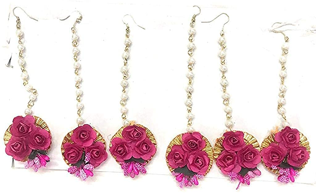 See full amazon price history chart for CIYA Plus Traditional Pink Flower Maang tika Combo(Set of 6) for Wedding | Baby Shower | Haldi | Mehandi | for Girls and Women CIYA Plus Traditional Pink Flower Maang tika Combo(Set of 6) for Wedding | Baby Shower | Haldi | Mehandi | for Girls and Women (B098P77DV1) Amazon Price History, Amazon Price Tracker