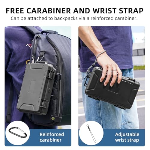 Flymile Osmo 360 Carrying Case, Portable Waterproof Hard Travel Storage Bag 4 x battery/Charging Hub for DJI Osmo 360 Camera Accessories(Case Only) - Image 5