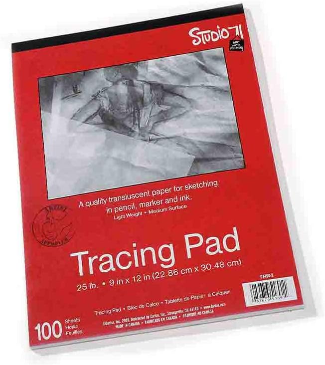9x12 in. Artist's Tracing Paper, 100 Sheets Translucent Tracing Paper