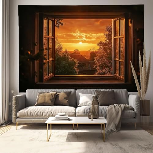 Microfibres paysage tapisserie grand format 230x150cm pour deco murale chambre et fete