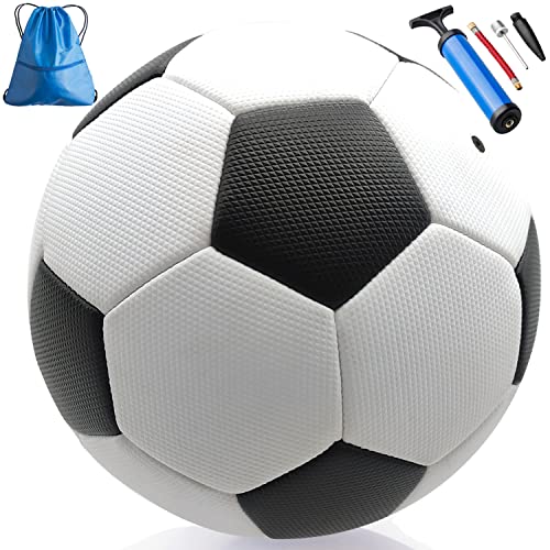 Ballon de football officiel taille 5 complet avec sa pompe à air