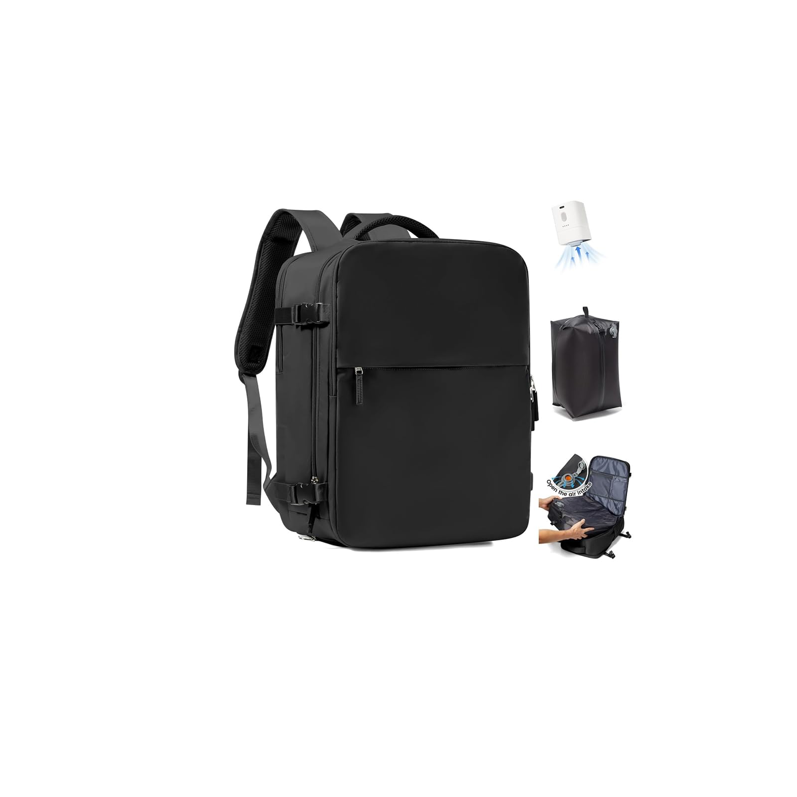 SZLX Zaino Ryanair 40x30x20 Sottovuoto con Pompa Zaino da Viaggio 40x30x20 Wizzair Bagaglio a Mano 40x20x25 Ryanair Donna Borse da Cabina per Easyjet 45x36x20 Uomo Zaino Laptop 14 Pollici Valigia