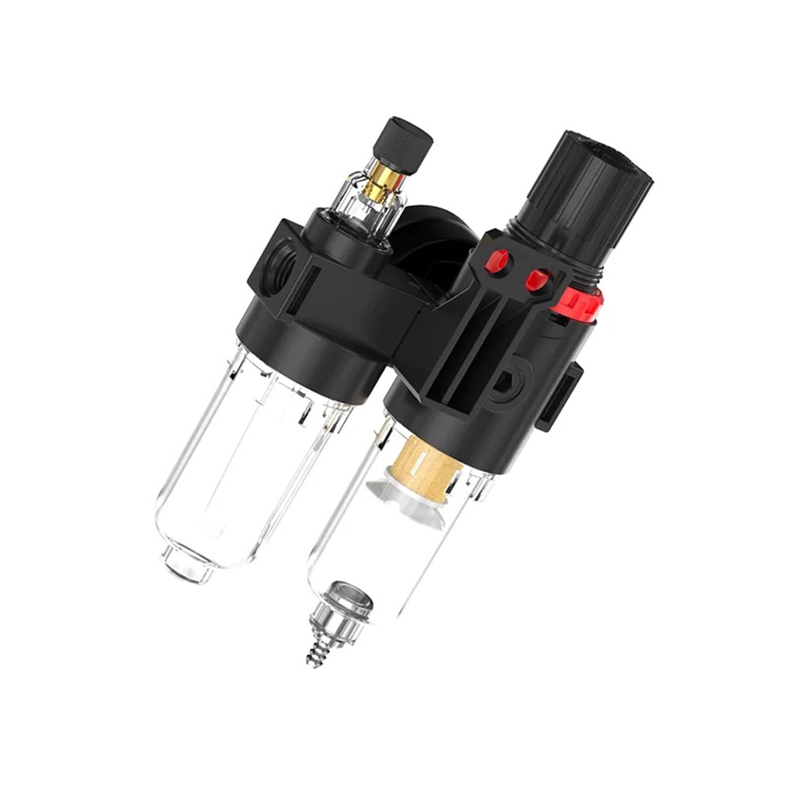 Il filtro 'aria separatore di olio e acqua for compressore d'aria AFC2000 AFR2000 + AL2000 G1/4 viene utilizzato for ridurre la pressione del regolatore della valvola(AFC2000-EU)